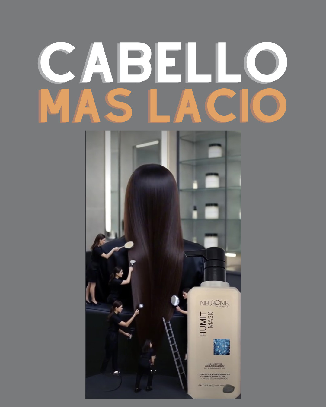 Humit Mask de Neurone 400 ML - Restauracion, Hidrata y Elimina el Frizz