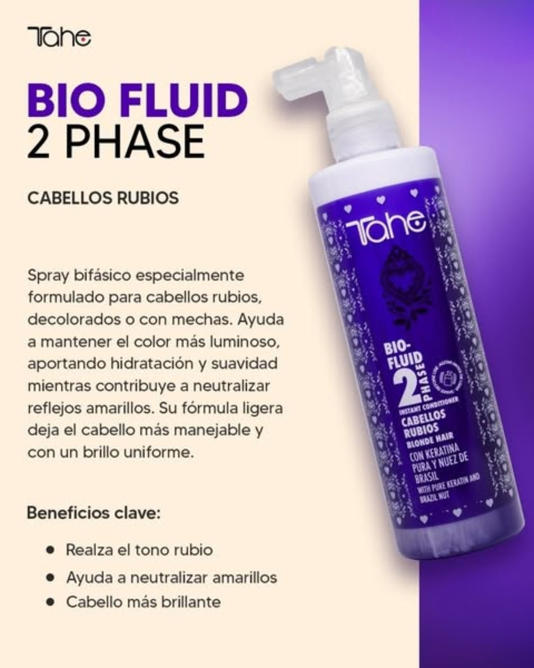 Tahe 2phase Bio Fluid Rubios Bonder Plex 300 ML.