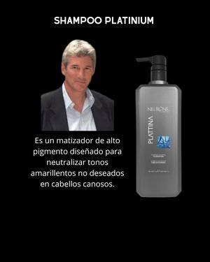 Shampoo Platinium de Neurone Litro Canas con estilo