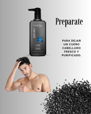 Con Shampo Depura 400 ML. Seras un Hombre que no tendrá siempre un cuero cabelludo limpio