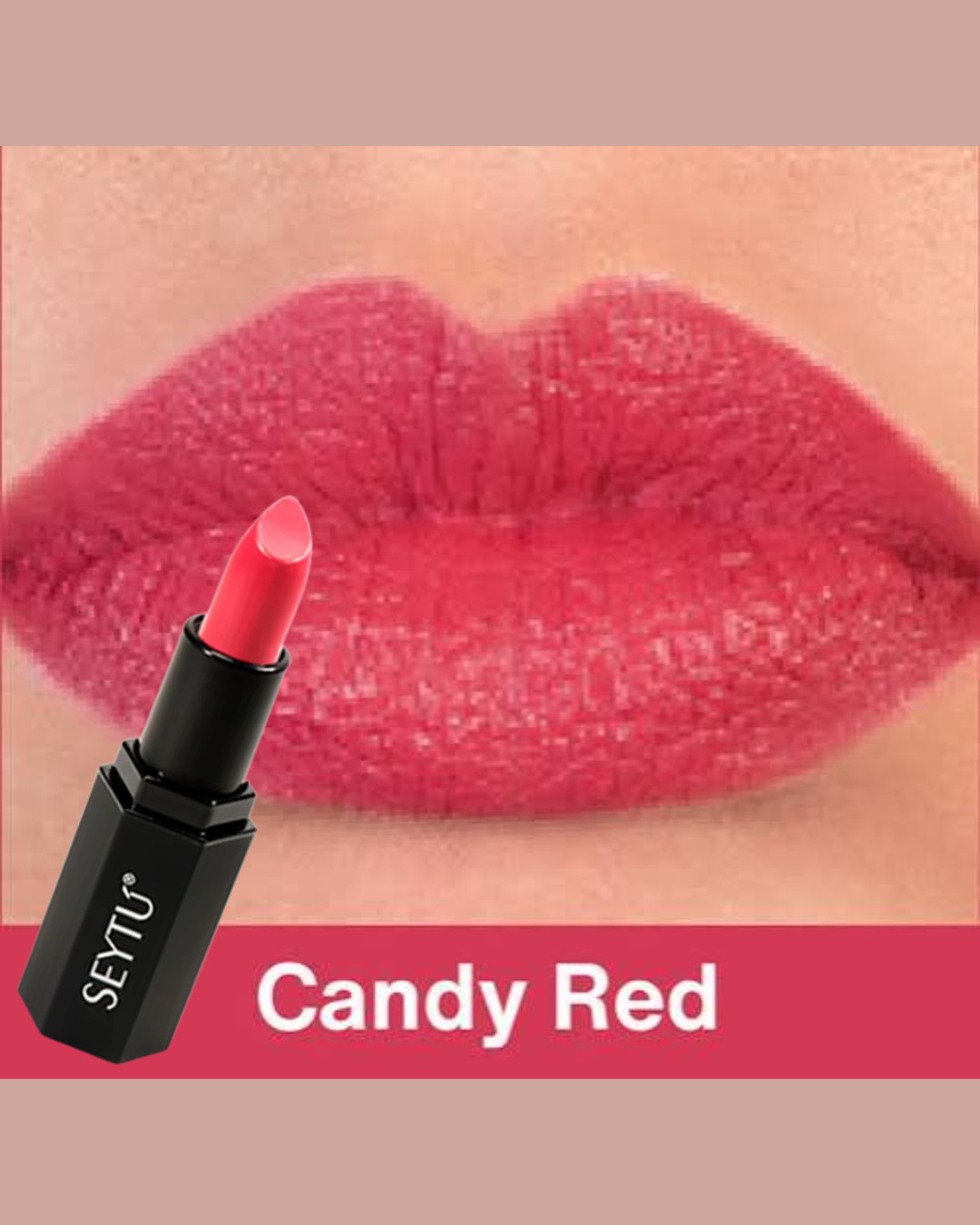 Labial Candy Red con Protección Solar