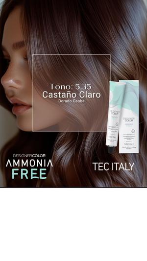 Tec Italy Tinte Sin Amonio 5.35 (Castaño Claro Dorado Caoba)