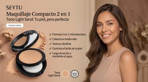 Polvo Compacto 2 en 1 Seytu Color Light Sand
