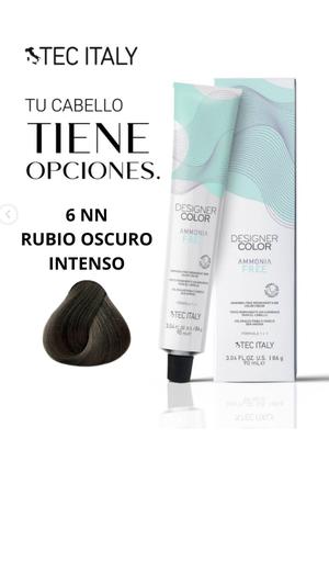 Tec Italy Tinte Sin Amonio 6NN Tapa Cana (Castaño Oscuro Intenso)