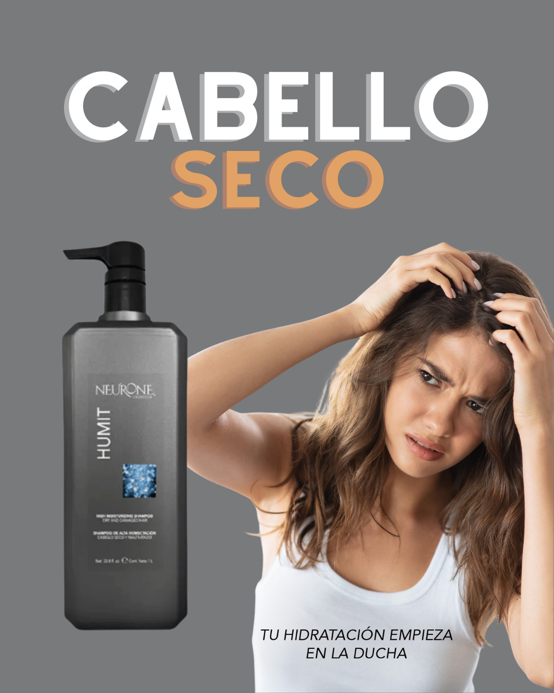 Shampo Humit de Neurone Litro - Restauracion, Hidrata y Elimina el Frizz