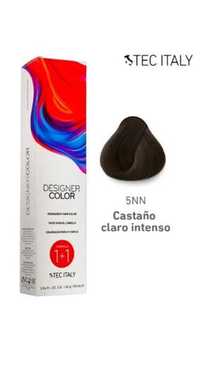 Tec Italy Tinte # 5NN Tapa Cana (Color Castaño Claro Intenso)
