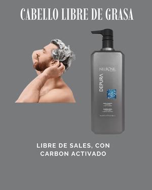 Con Shampo Depura Litro - Seras un Hombre que no tendrá siempre un cuero cabelludo limpio
