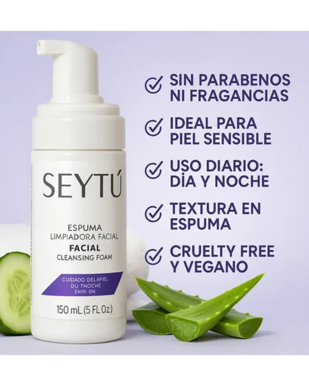 Espuma Limpiadora Facial Seytu