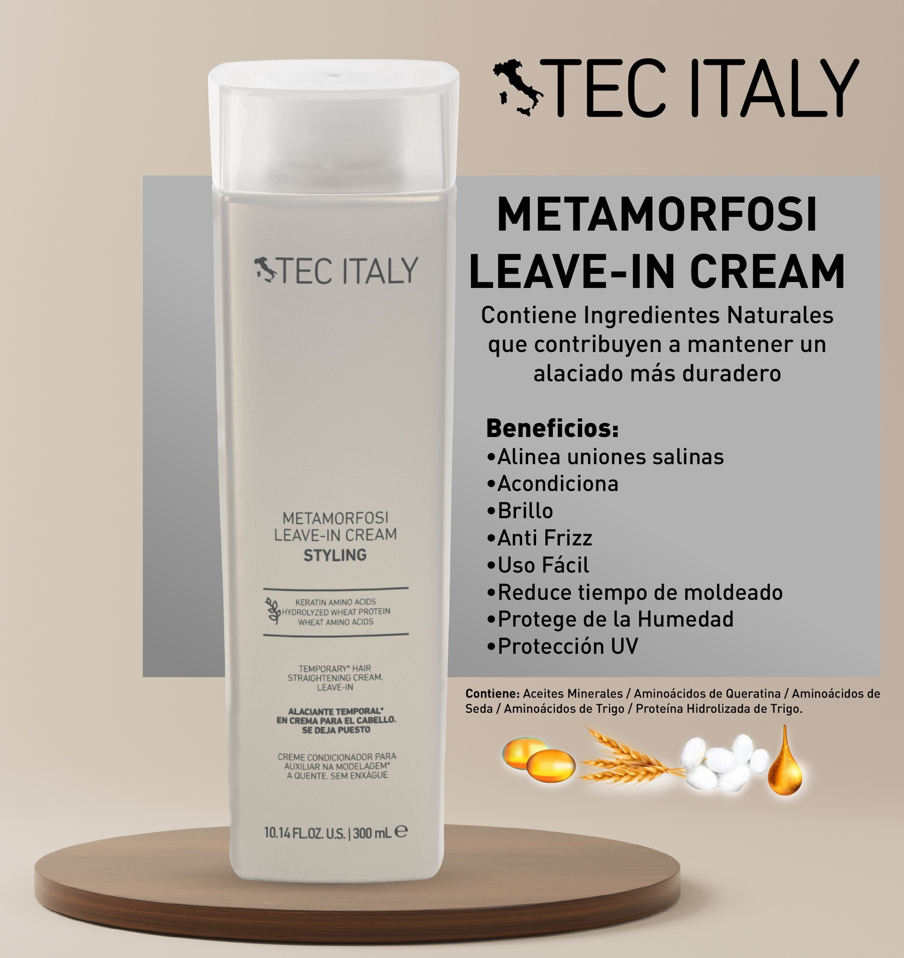 Crema de Peinar Metamorfosis 300 ML. (Protector Termico)
