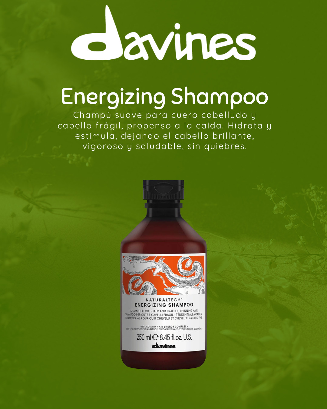 Energizing Shampoo de Davines 250 ML.