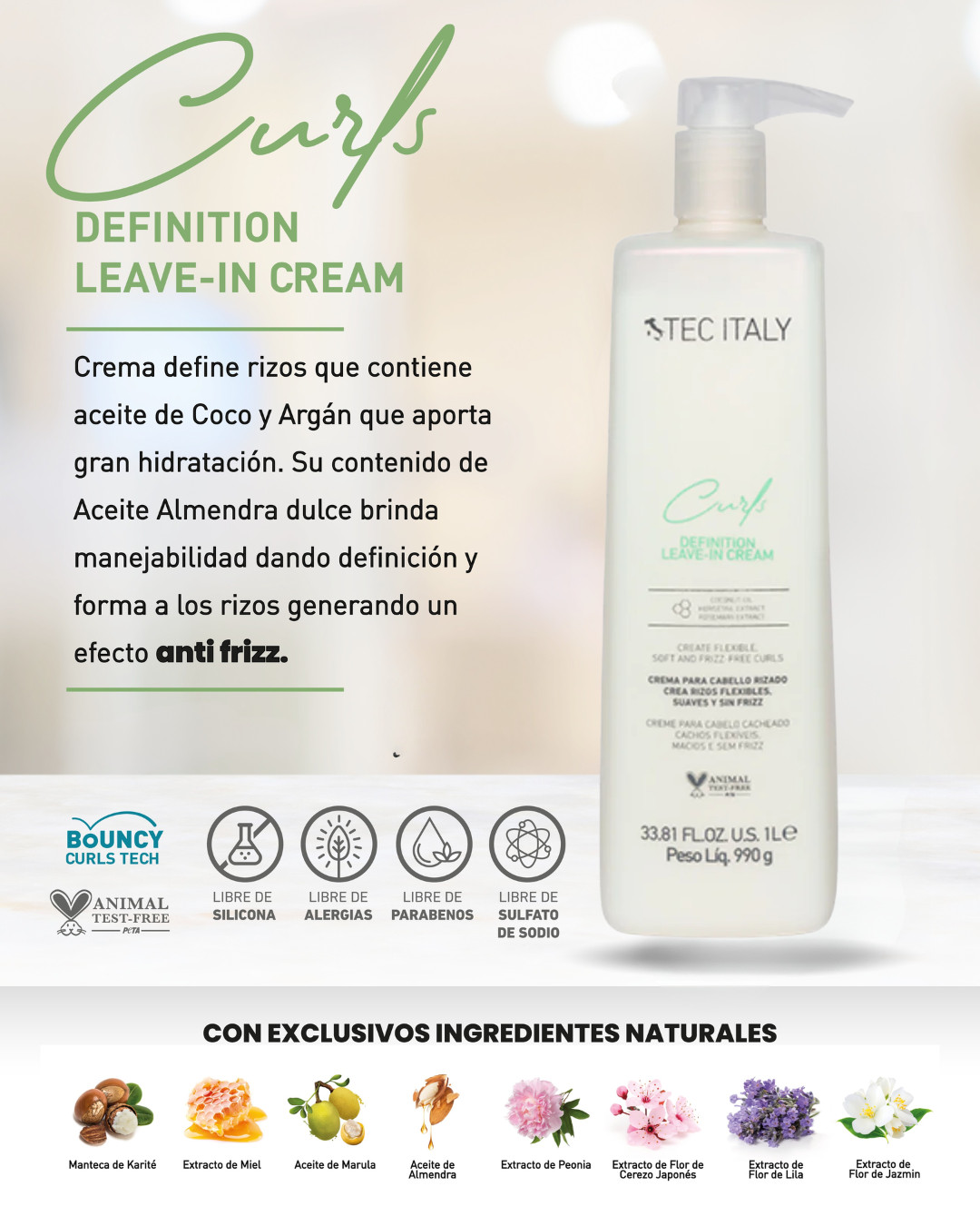 Crema de Peinar Curls Litro-Rizos Perfectos