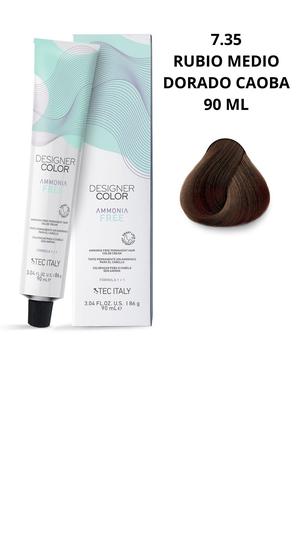 Tec Italy Tinte Sin Amonio 7.35 (Rubio Medio Dorado Caoba)