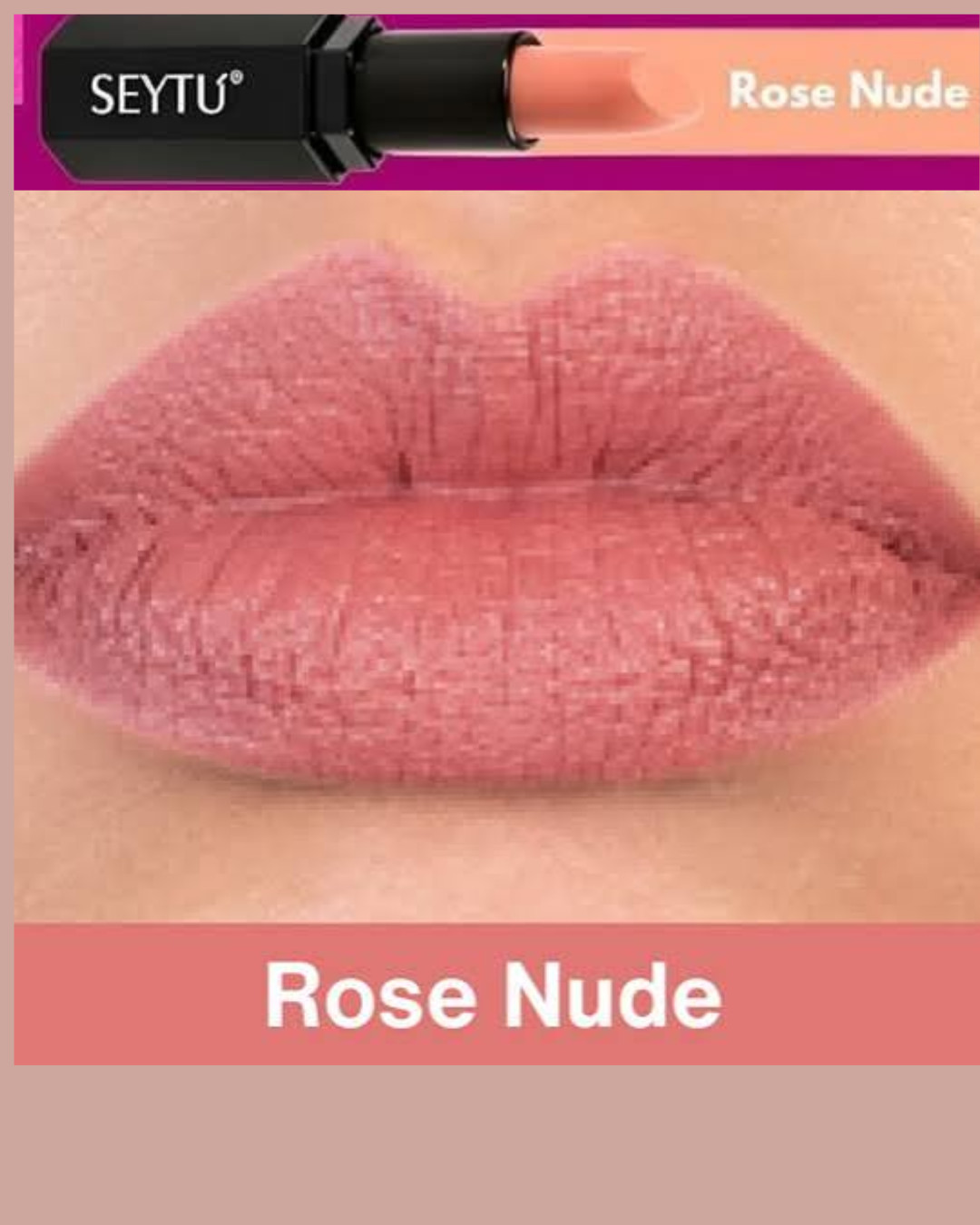 Labial Rose Nude con Protección Solar