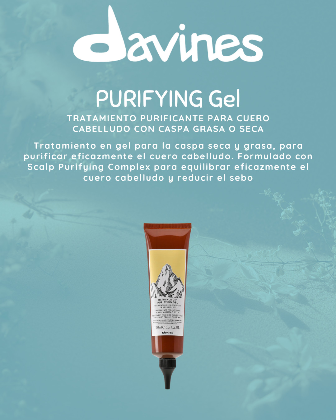 PURIFYING Gel Tratamiento purificante para cuero cabelludo con caspa grasa o seca
