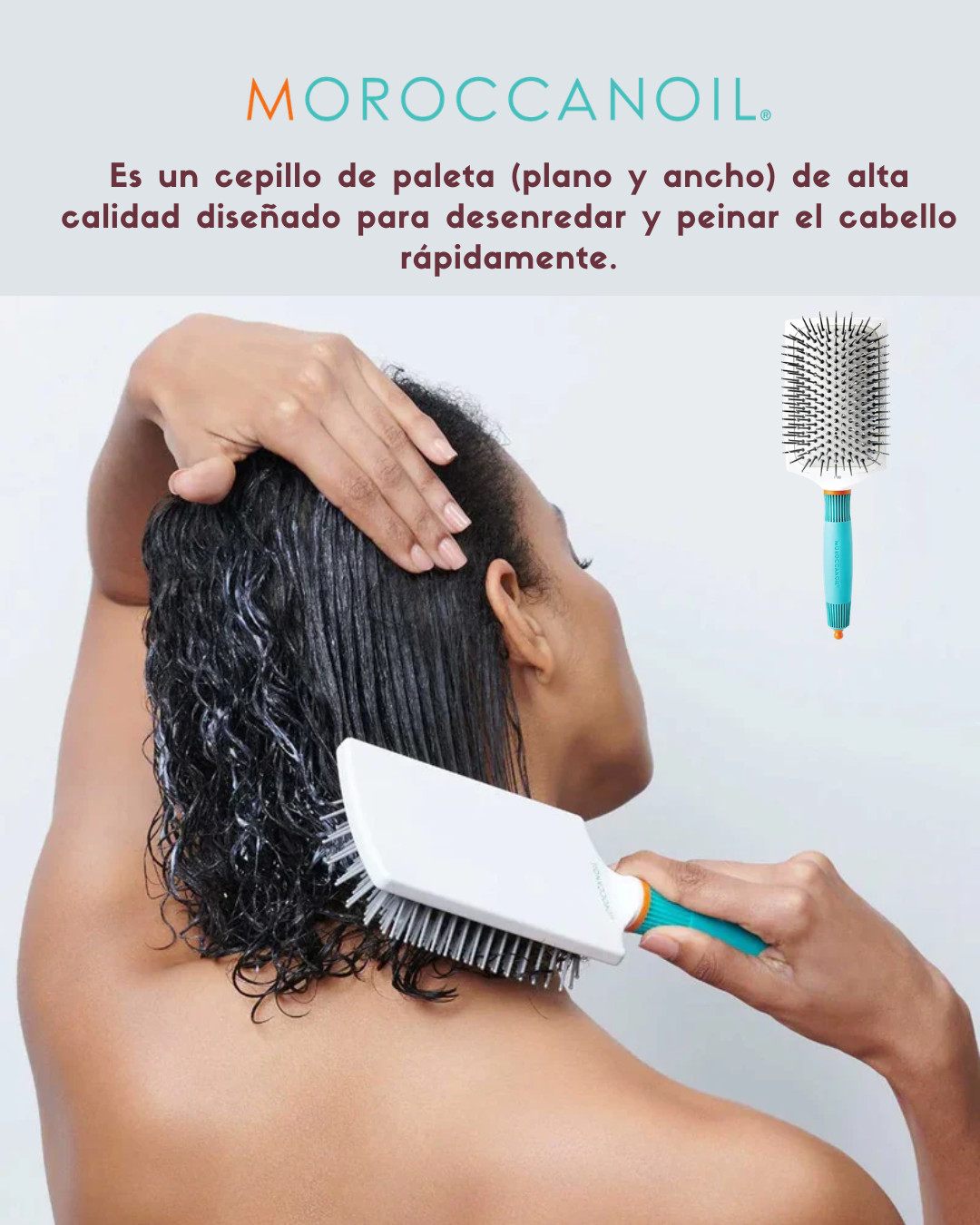 Cepillo Moroccanoil Ceramic Large Paddle Brush (Cepillo Plano)