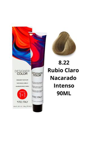 Tec Italy Tinte # 8.22 (Color Rubio Claro Nacarado Intenso)