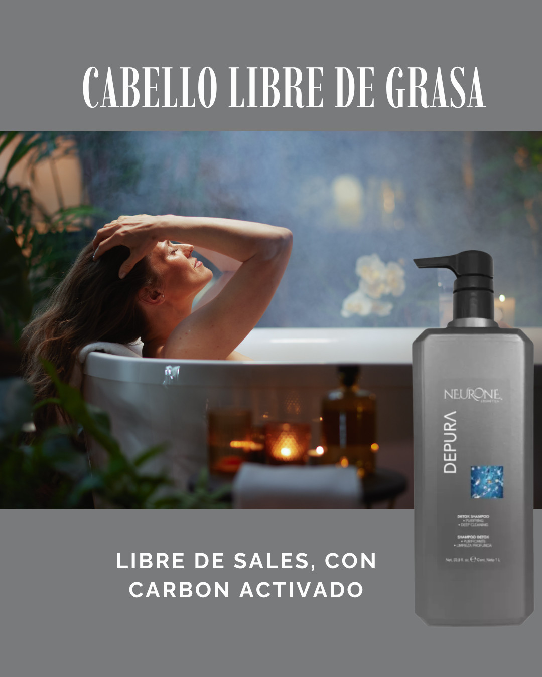 Con Shampo Depura Litro - Cuero cabelludo siempre limpio