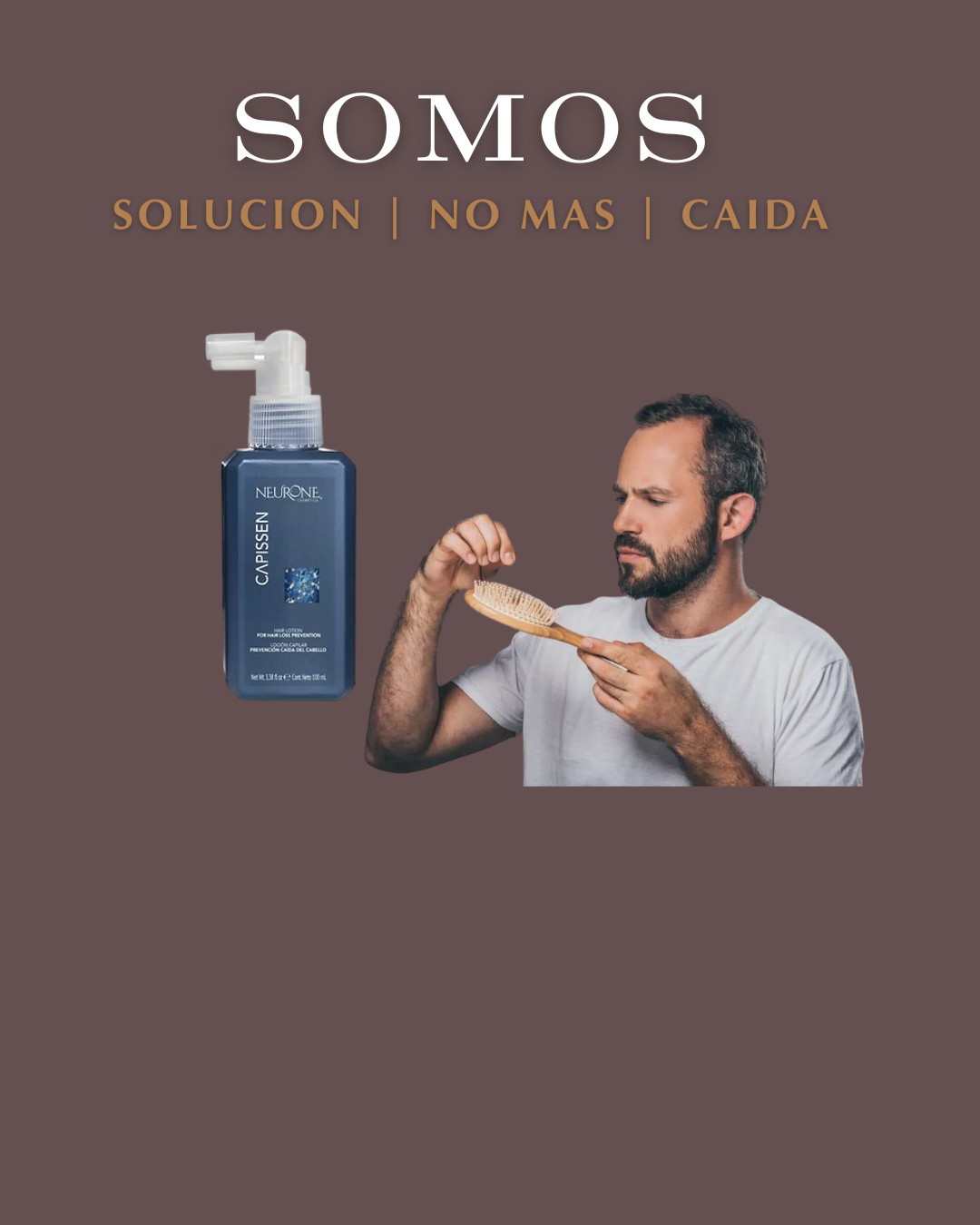 Con Locion Capilar Capissen Seras un Hombre que le dira Adios a la Caida del Cabello