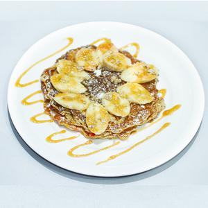 Pancake con banana y nutella