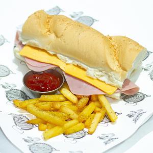 Panini de jamón y queso
