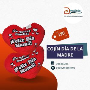 Cojin Dia de la Madre Forma de Corazon
