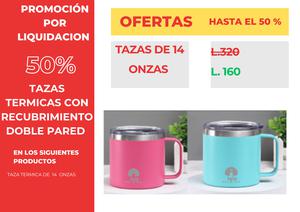 Taza térmica 14oz 50% DESCUENTO mes de mayo