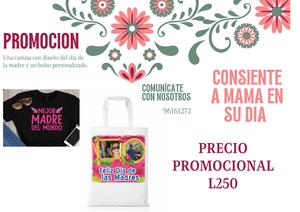 Camiseta mas un bolso personalizado 