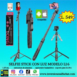 Selfie Stick con Luz Modelo L16