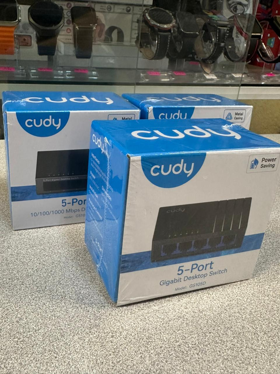 Switch 5 Puertos 10/100/1000 Mbps Cudy P/Escritorio Gs105