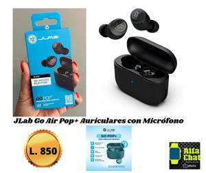 JLab Go Air Pop+ Auriculares con Micrófono