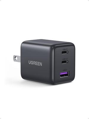 UGREEN Cargador USB C de 30W con 3 puertos GaN II