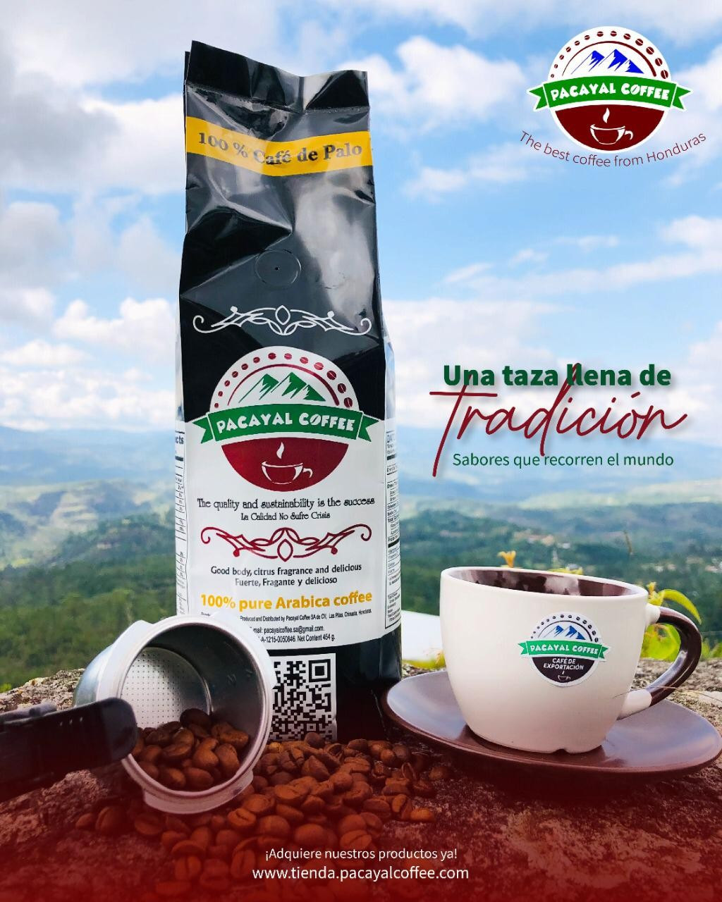 Café Orgánico Artesanal de palo