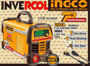 SOLDADORA INVERTER 200AMP MMA/TIG