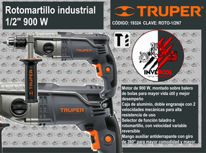 Rotomartillo industrial  1/2" 900 W
