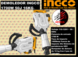 DEMOLEDOR TIPO MULETA INGCO 1700WATTS