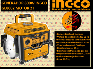 GENERADOR INGCO 800WATTS