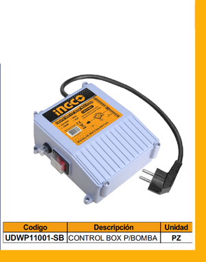 CONTROL BOX P/BOMBA
TIPO BALA DE 1.5HP INGCO