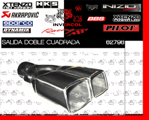 COLA DE ESCAPE ACERO INOXIDABLE DOBLE SALIDA