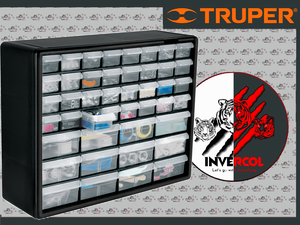 Organizador con 44 gavetas, Truper
CÓDIGO: 102642 CLAVE: ORG-44