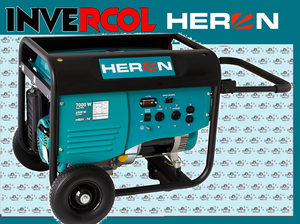 GENERADOR ELECTRICO HERON DE 13HP, 7000W
