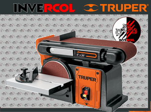 Lijadora de banda y disco 4 x 6' de 375 W (1/2 HP), Truper
Código: 12110      Clave: PUL-4X6T