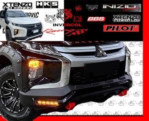 OVERBUMPER L200 2019/23 C/LED NEGRO 