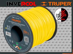 HILO REDONDO, PARA DESBRONZADORA, 3mm x 280m, carrete, TRUPER COD:17650