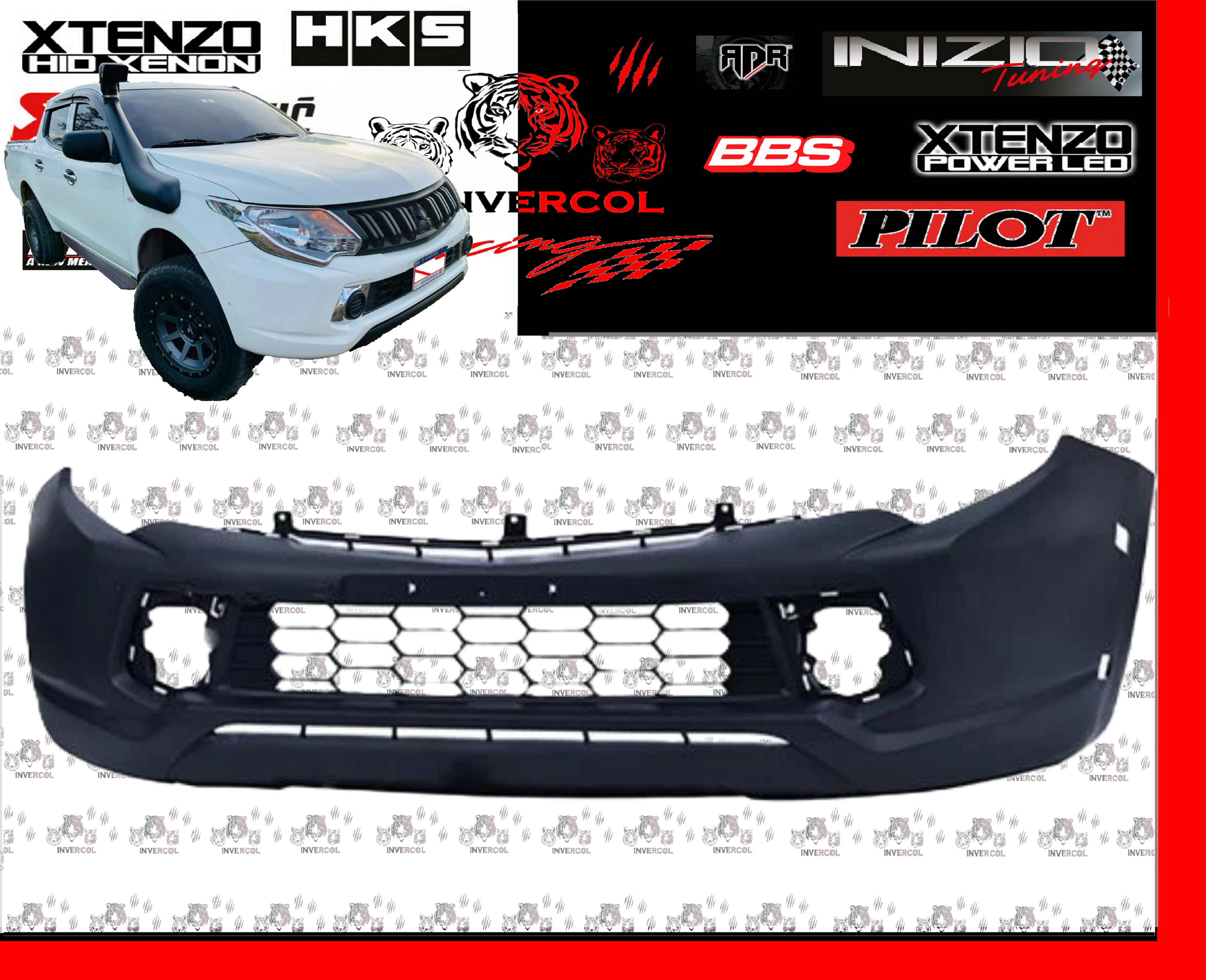 BUMPER FRONTAL L200 2016/2018