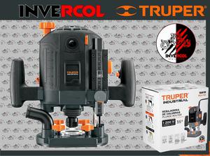 Router (Rebajadora) 1200W, 1-3/4 HP, TRUPER INDUSTRIAL Código: 16610 Clave: ROU-N3