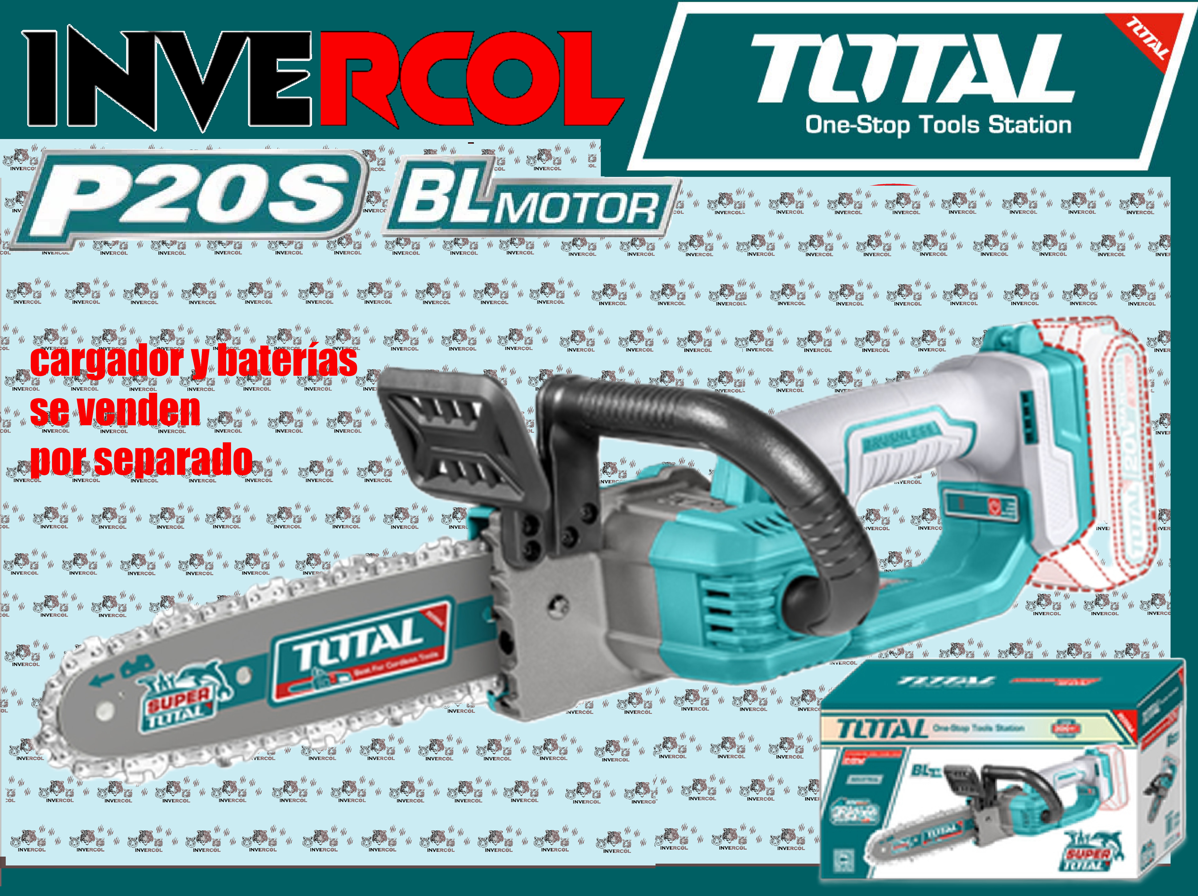 MINIMOTOSIERRA INALAMBRICA 8" 20V INDUSTRIAL (TGSLI2085)