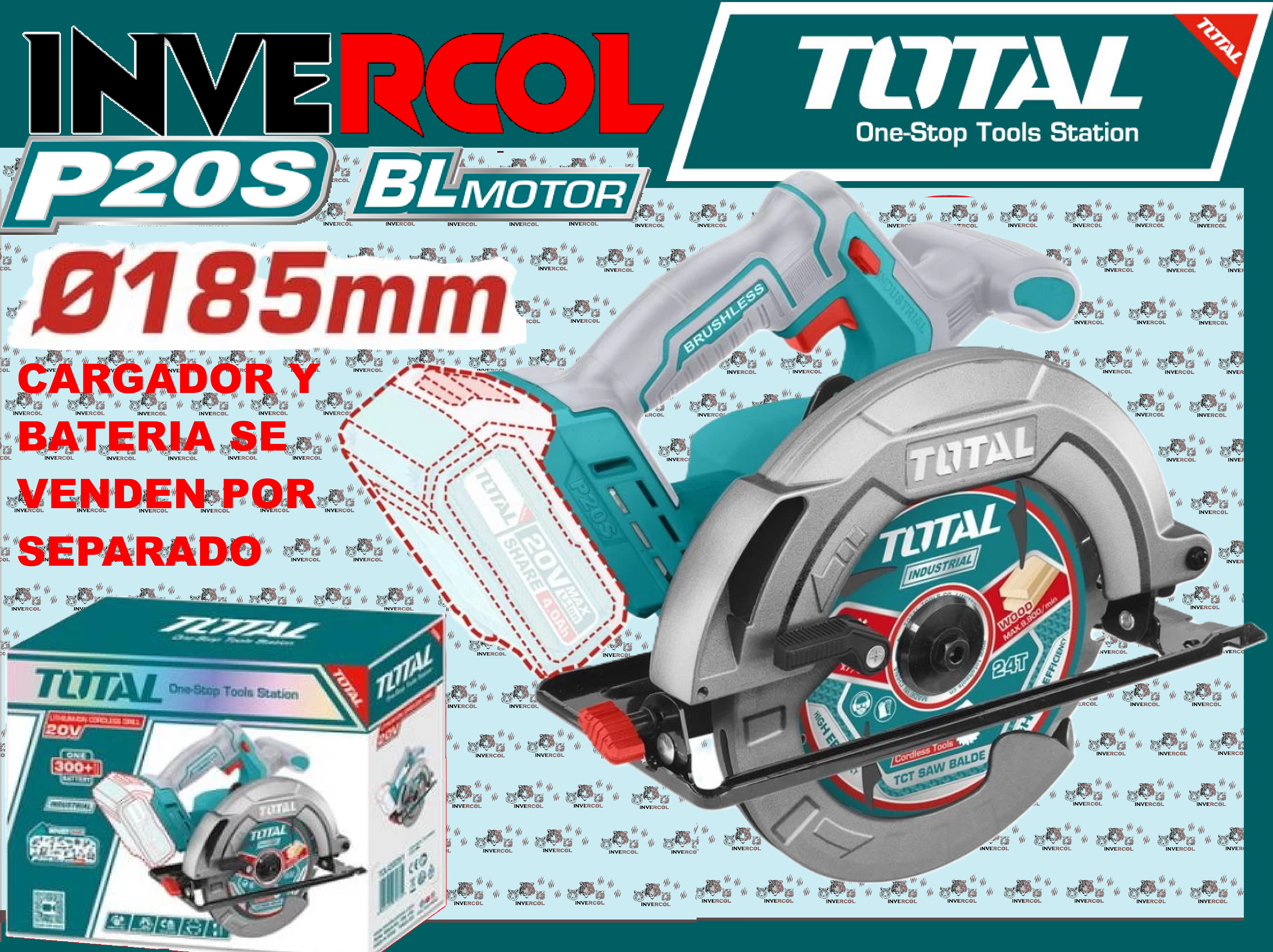 SIERRA INALAMBRICA 20V TOTAL TSLI1851 P20S