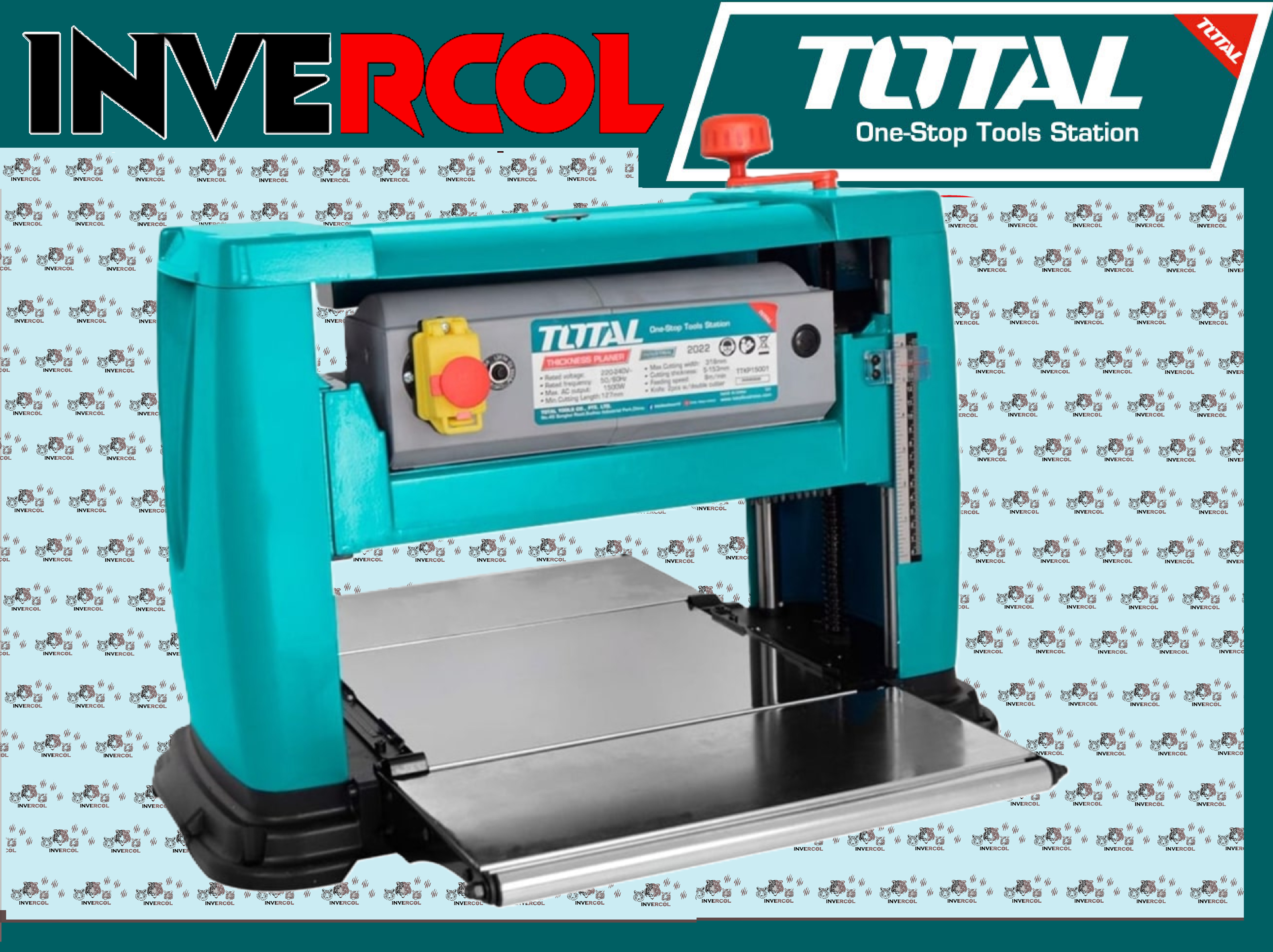 CEPILLO DE BANCO ELECTRICO 1500W TOTAL TTKP15001