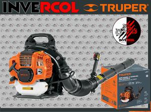 Sopladora con motor de 53cc a gasolina, tipo mochila, TRUPER  Código: 102970 Clave: SOPLA-53