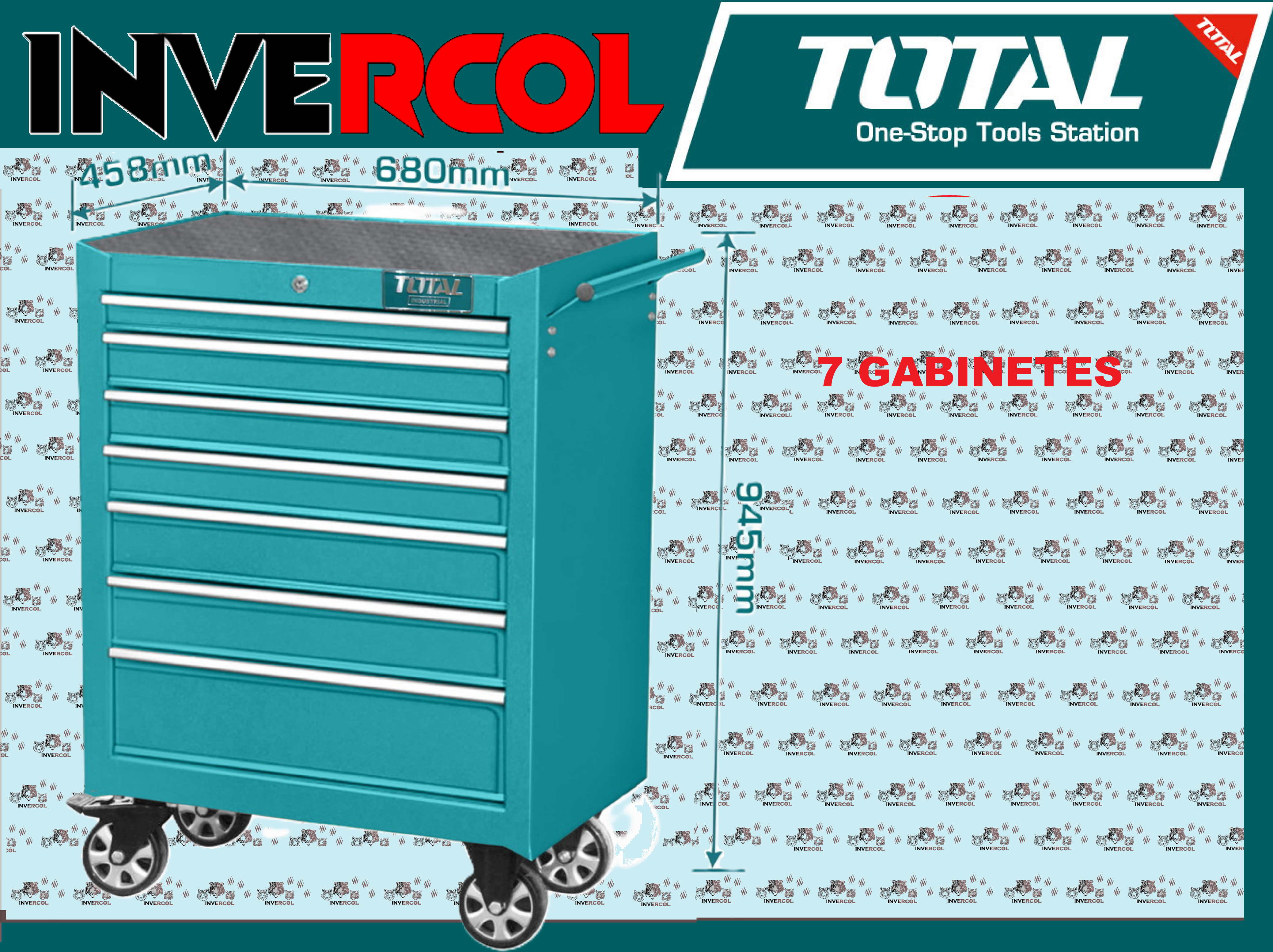 GABINETE TOTAL CON RUEDAS (THRC02071P)